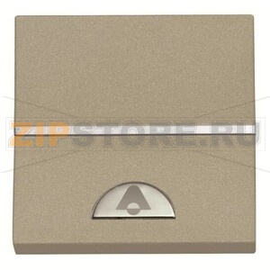 Механизм одноклавишной кнопки, двухмодульный, шампань ABB 2CLA220400N1901 