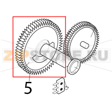 Ingranaggio Z=108 GRI7016 piastra mont. Saeco Royal Classic Ingranaggio Z=108 GRI7016 piastra mont. Saeco Royal ClassicЗапчасть на деталировке под номером: 5