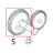 Ingranaggio Z=108 GRI7016 piastra mont. Saeco Royal Classic
