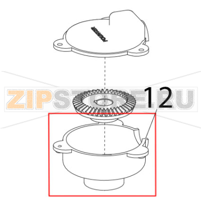 Lower cover of gear Sirman Plutone 7 CE Lower cover of gear Sirman Plutone 7 CEЗапчасть на деталировке под номером: 12Название запчасти на английском языке: Lower cover of gear Sirman Plutone 7 CE