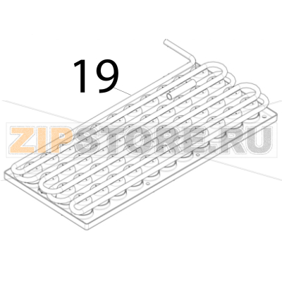 Evaporator assy Scotsman B 7040 Evaporator assy Scotsman B 7040Запчасть на деталировке под номером: 19