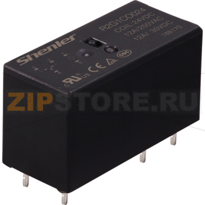 Реле миниатюрное (1CO), 16A, DC 24V Shenler R2G1CH024 