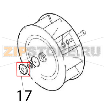 Ring gasket support Angelo Po FM611E1 Ring gasket support Angelo Po FM611E1Запчасть на деталировке под номером: 17