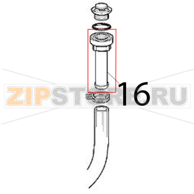 Raccordo di scarico Scotsman BF 80 Raccordo di scarico Scotsman BF 80Запчасть на деталировке под номером: 16