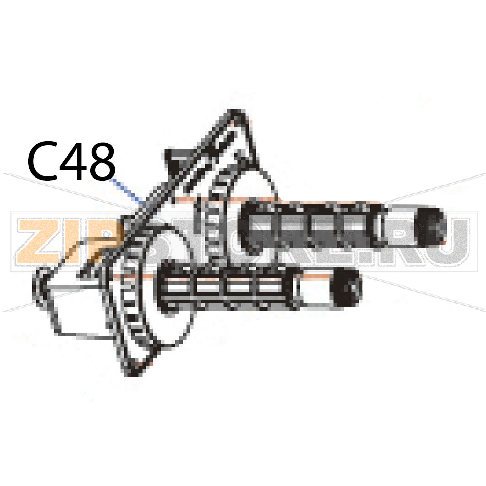 Модуль подачи риббона Godex EZ-2350i Модуль подачи риббона для принтера этикеток Godex EZ-2350iЗапчасть на деталировке под номером: C-48