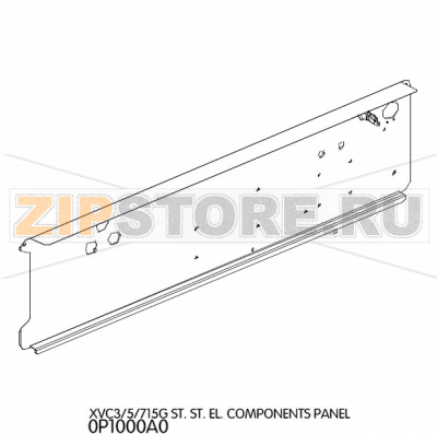 St. St. El. components panel Unox XVC 715G St. St. El. components panel Unox XVC 715GЗапчасть на деталировке под номером: 17Название запчасти на английском языке: St. St. El. components panel Unox XVC 715G
