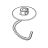 Hook, Dough KitchenAid 5KSM150PSE