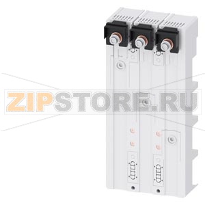 Device adapter MCCB, 3-pole, 590 A Busbar center-to-center spacing 60 mm for 3VA13/14/53/54/23/24/63/64 mm Contacting elements 300x140 mm for the adapter are provided Siemens 8US1213-4AH04 