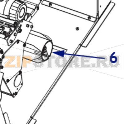 Шпиндель подмотки Zebra 110Xi4 Шпиндель подмотки для принтера Zebra 110Xi4Запчасть на сборочном чертеже под номером: 6Количество запчастей в комплекте: 1Название запчасти Zebra на английском языке: Kit Media Rewind Spindle Replacement