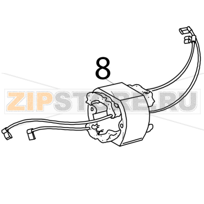 Field assembly KitchenAid 5K45SSEWH Field assembly KitchenAid 5K45SSEWHЗапчасть на деталировке под номером: 8