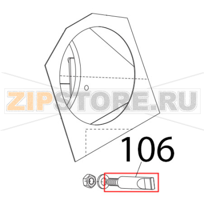 Fermo paralama sta. nuo Sirman Mirra 250 C Fermo paralama sta. nuo Sirman Mirra 250 CЗапчасть на деталировке под номером: 106