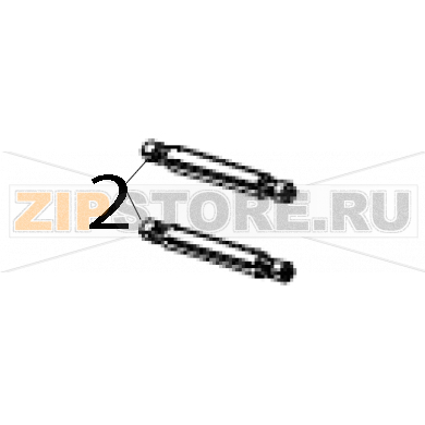 Kit halogen bulbs for heater (qty 2) Zebra ZXP9 Kit halogen bulbs for heater (qty 2) Zebra ZXP9Запчасть на деталировке под номером: 2