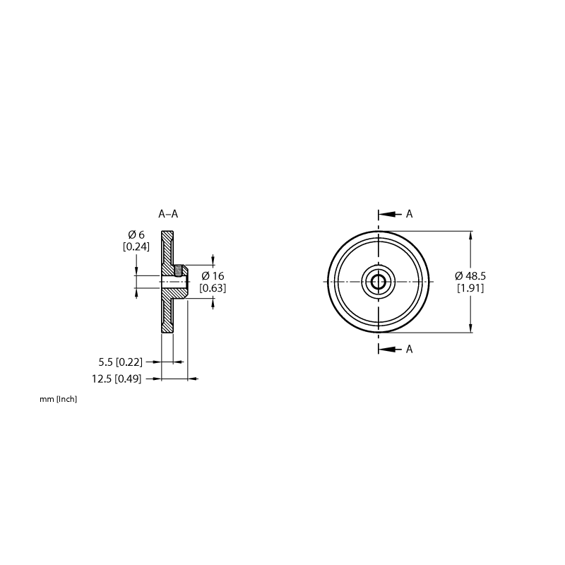 Колесо измерительное Turck RA-MW-B0-5.5-DK1-6 