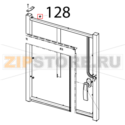 Inner glass spacer for oven Tecnoinox EFB10DS Inner glass spacer for oven Tecnoinox EFB10DSЗапчасть на деталировке под номером: 128