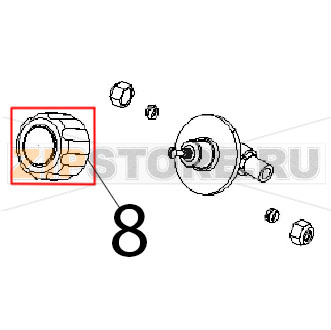 Manopola rubinetto acqua blu Angelo Po 191PD1G Manopola rubinetto acqua blu Angelo Po 191PD1GЗапчасть на деталировке под номером: 8