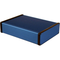 Корпус 220x165x51.5 мм, материал: алюминий, синий, 1 шт Hammond 1455T2201BU