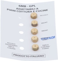 LPG INJECTORS 6MB REX KIT 5 PCS