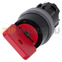 АКТУАТОР ПОВОРОТНОГО ПЕРЕКЛЮЧАТЕЛЯ С КЛЮЧОМ O.M.R., 22MM, КРУГЛ., ПЛАСТИК С МЕТАЛЛИЧЕСКИМ ФРОНТАЛЬНЫМ КОЛЬЦОМ, НОМЕР ЗАМКА 73037, ЧЁРНЫЙ / КРАСНЫЙ, С 2 КЛЮЧАМИ, 2 КОММУТАЦИОННЫХ ПОЛОЖЕНИЯ: O <I, БЕЗ ФИКСАЦИИ, УГОЛ ПОВОРОТА РУКОЯТКИ 45 ГРАД.: 10:30Ч./12Ч.,