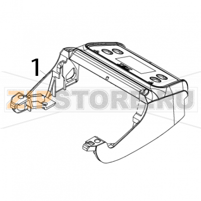 Top cover assembly/ LCD TSC Alpha-4L Top cover assembly/ LCD TSC Alpha-4LЗапчасть на деталировке под номером: 1