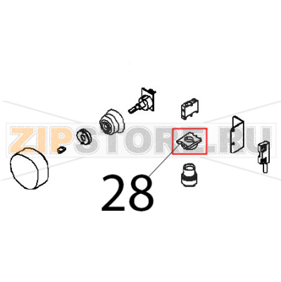 Assembly support Angelo Po FX101E1 Assembly support Angelo Po FX101E1Запчасть на деталировке под номером: 28