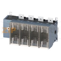 ПРЕДОХРАНИТЕЛЬНЫЙ ВЫКЛЮЧАТЕЛЬ-РАЗЪЕДИНИТЕЛЬ 630A, ТИПОРАЗМЕР 5, 4-ПОЛ FOR LV HRC ПРЕДОХРАНИТЕЛЬ ТИПОРАЗМЕР 2 И 3 ПЕРЕДН.УПРАВЛЕНИЕ СЛЕВА БАЗОВЫЙ БЛОК БЕЗ РУЧКИ ПЛОСКИЕ КЛЕММЫ Siemens 3KF5463-0LF11