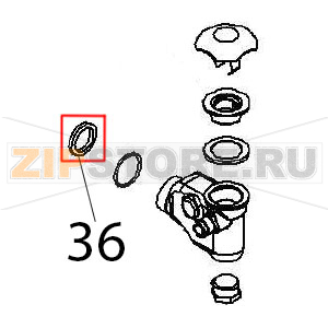 Siphon gasket Angelo Po FX101E1 Siphon gasket Angelo Po FX101E1Запчасть на деталировке под номером: 36