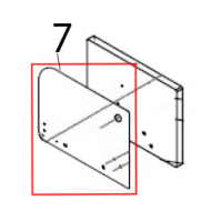 Rear inner plate Hurakan HKN-XF023