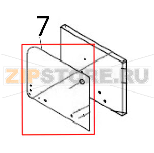 Rear inner plate Hurakan HKN-XF023 Rear inner plate Hurakan HKN-XF023Запчасть на деталировке под номером: 7
