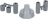 UNIVERSAL KNOB SILVER WITH REDUCTION