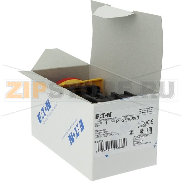 Выключатели главные, P1, 25 A, 3-полюсн Eaton P1-25/V/SVB 