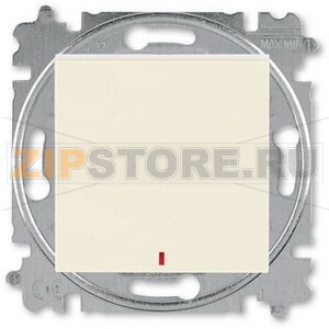 Переключатель одноклавишный с контрольной подсветкой, слоновая кость ABB 2CHH592545A6017 