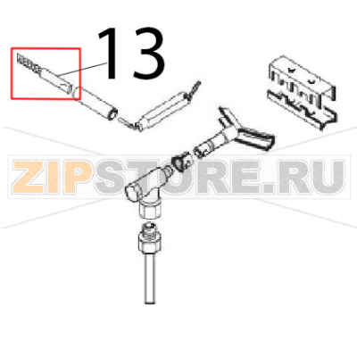 Cable &quot;HF&quot; 1200 mm Angelo Po 0A1FR1G Cable "HF" 1200 mm Angelo Po 0A1FR1GЗапчасть на деталировке под номером: 13
