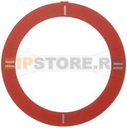 ПРИЛЕПЛЯЕМЫЙ ВЫПУКЛЫЙ ДИСК, КРАСНЫЙ, I-II-I-II 