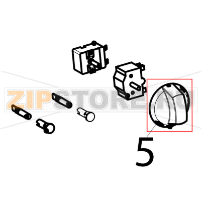 Fre electric knob Tecnoinox FR43FE7 Fre electric knob Tecnoinox FR43FE7Запчасть на деталировке под номером: 5