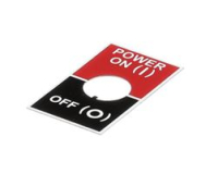 LABEL, POWER, ON AND OFF