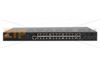 Uniview NSW5110-24GT4GP-IN Коммутатор сетевой: 24?100Мбит/с PoE порта (RJ45) + 2?1000Мбит/с оптических (SFP) порта + 2Гбит/с комбинированные порты