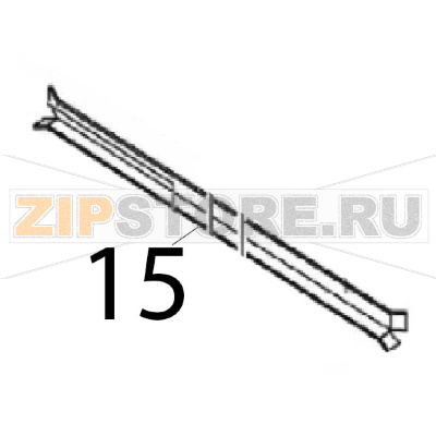 Right basket guide Angelo Po C165D Right basket guide Angelo Po C165DЗапчасть на деталировке под номером: 15