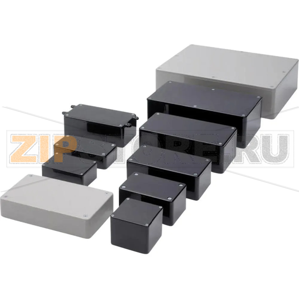 Корпус пластиковый 132x62x31 мм, черный, 1 шт Axxatronic BIM2003/LUG-BLK/BLK 
