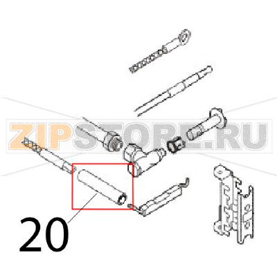 Tubo Ø: 8, Ø: 5x40 Angelo Po 1G1CP2G Tubo Ø: 8, Ø: 5x40 Angelo Po 1G1CP2GЗапчасть на деталировке под номером: 20
