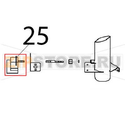 Programmatore ciclico Angelo Po FX82E2T Programmatore ciclico Angelo Po FX82E2TЗапчасть на деталировке под номером: 25