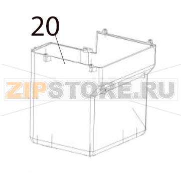 Water tank Hurakan HKN-IMSD15 Water tank Hurakan HKN-IMSD15Запчасть на деталировке под номером: 20