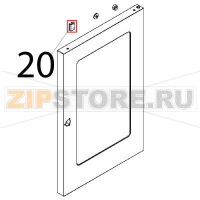 Supporto sonda NSF Angelo Po FX101G2 Supporto sonda NSF Angelo Po FX101G2Запчасть на деталировке под номером: 20