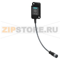 RF300/RF200 antenna ANT 3S for connection to RF250R and RF350R IP65, -25 &#176;C to +70 &#176;C, dimensions 50x 28x 10 mm incl. antenna connection cable PUR, UL 758, Length 3 m trailing connector M8 straight/M8 angled for the transponders MDS D117, MDS D1