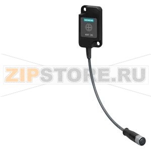 RF300/RF200 antenna ANT 3S for connection to RF250R and RF350R IP65, -25 &amp;#176;C to +70 &amp;#176;C, dimensions 50x 28x 10 mm incl. antenna connection cable PUR, UL 758, Length 3 m trailing connector M8 straight/M8 angled for the transponders MDS D117, MDS D1 