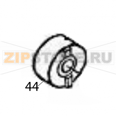One-way limitter Sato M84Pro One-way limitter Sato M84ProЗапчасть на деталировке под номером: 44Название запчасти на английском языке: One-way limitter Sato M84Pro.