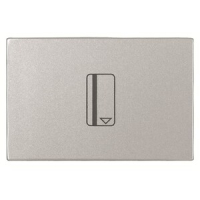 Механизм карточного выключателя с накладкой, двухмодульный, серебристый ABB 2CLA221450N1301