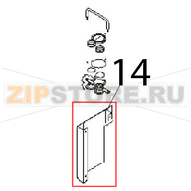 Out air box Angelo Po FM1221E1 Out air box Angelo Po FM1221E1Запчасть на деталировке под номером: 14