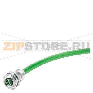 IE FC M12 CABLE CONNECTOR PRO 4X2, M12 PRE-ASSEMBLED IN THE FIELD PLUG CONNECTOR (X-CODED), 8-POLE, METAL HOUSING, FC- FAST CONNECT TECHNOLOGY, SOCKET INSERT, 1 PACKAGE = 8 PCS Siemens 6GK1901-0DB40-6AA8 