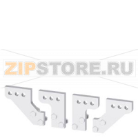 front, broadened main conn. pieces for mounting on front-access main cir. conn. 4 units f. guide frames accessory for circuit breaker 3WL10 / 3VA27 Siemens 3VW9011-0AN74
