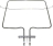 HEATING ELEMENT FOR OVEN UPPER GORENJE